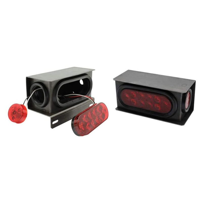 Extreme Max 5001.1352 Steel Trailer LED Taillight Kit with License Plate Bracket