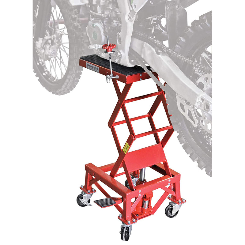 Extreme Max 5001.5083 Hydraulic Motorcycle Lift Table with 300 Lb. Capacity
