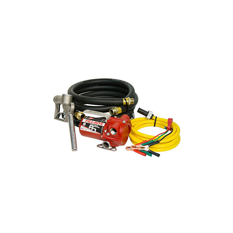 Fill-Rite RD1212NH 12V DC 12 GPM Portable Fuel Transfer Pump with Hose & Nozzle