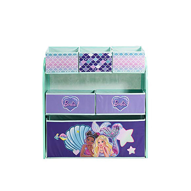 Barbie Mermaid and Friends Multi Bin Toy Organizer, Ages 3 and Up, Multi Color