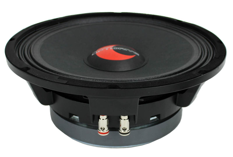 2) Lanzar OPTI10MI 10" 2000 Watt 4-Ohm High Power Mid Bass Car Audio Speakers