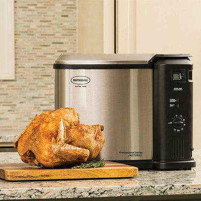 Masterbuilt Butterball 1650W XL Electric Turkey Fryer, Stainless Steel (2 Pack)