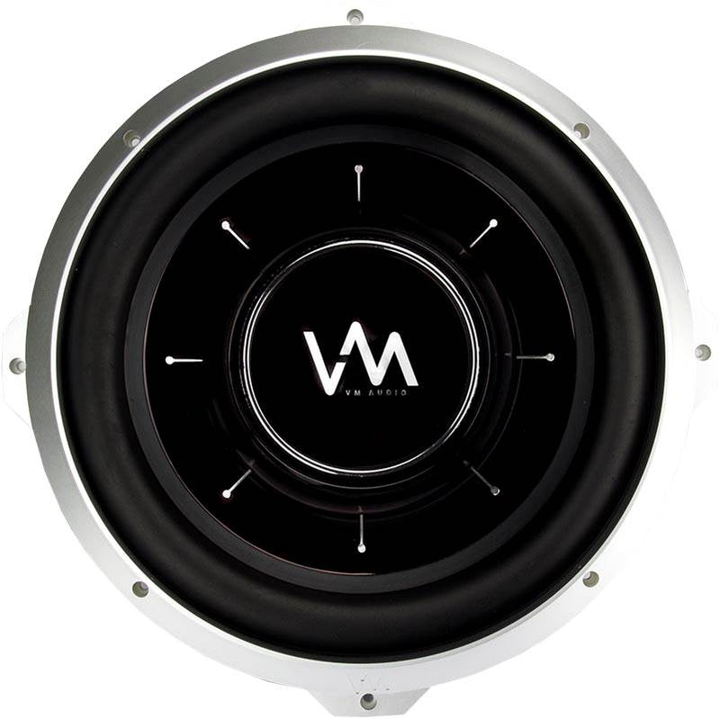 2) VM Audio SRW12 12" 1000W Subwoofers + Q-POWER Dual Sealed Sub Box Enclosure