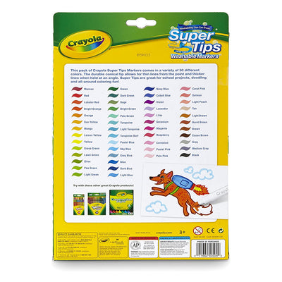 Crayola Versatile Super Tips Vibrant Colorful Washable Markers Pack(12 Pack)
