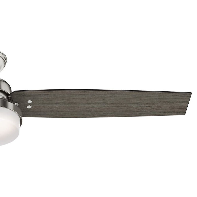 Hunter 60" Sentinel Ceiling Fan with Remote Control & LED Light, Brushed Nickel