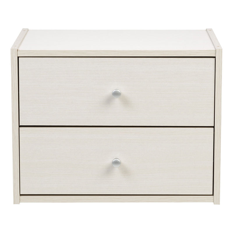 IRIS Tachi Series Modular Wood Stacking Storage Drawer Box Cabinet Cube, White