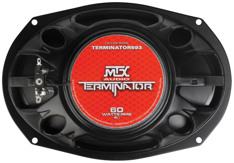 MTX TERMINATOR693 6x9" 90W + TERMINATOR653 6.5" 90W 3 Way Car Coaxial Speakers