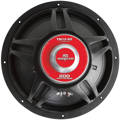 MTX TN12-02 12" 400 Watt Sub Woofer Car Audio Power Bass Subwoofer (Open Box)
