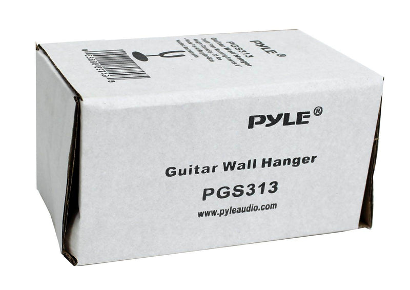 2) New Pyle PGS313 6" Guitar Wall Hanger Stand Regular-Sized Necked Instruments
