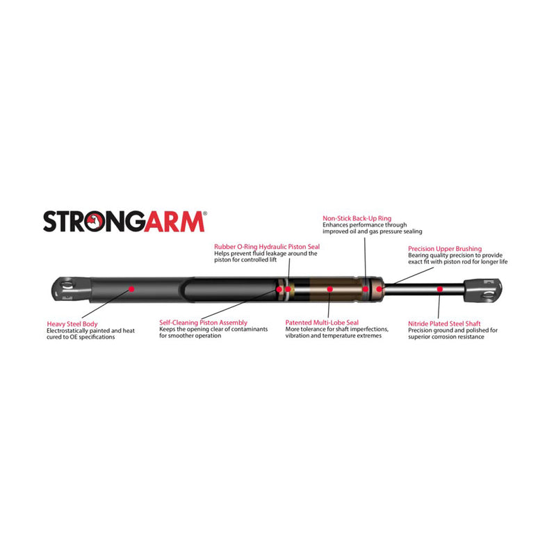 StrongArm 4478PR Liftgate Steel Lift Support for Select Ford Vehicles, Set of 2