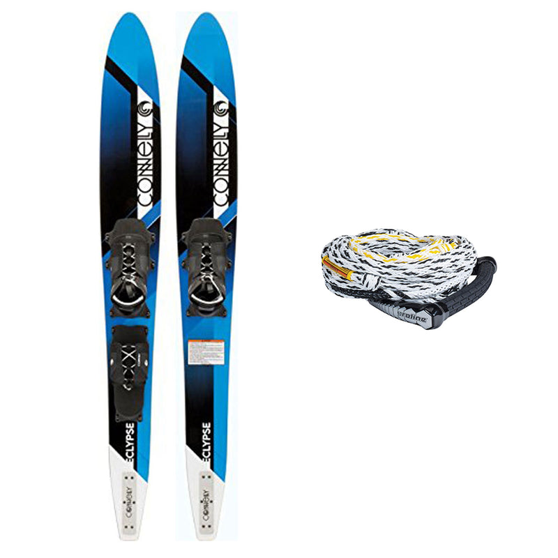 Connelly Eclypse Premier Composite UV Coated Water Ski Pair + 75 Foot Rope