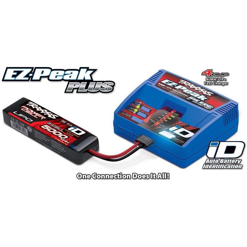Traxxas 2970 EZ-Peak Plus 4-Amp NiMH/LiPo Fast Battery Charger, Basic Pack