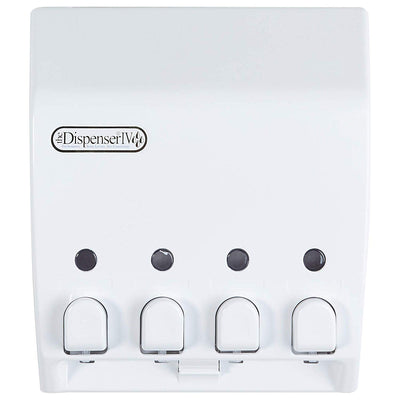 Better Living Products Classic 4 Chamber Shower Dispenser, White (2 Pack)