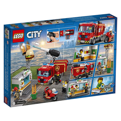 LEGO 6251391 City Fire Burger Bar Fire Rescue Set with Restaurant and Fire Truck