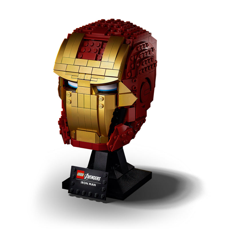 LEGO Avengers 76165 Iron Man Helmet Collectible Block Building Set (480 Pieces)