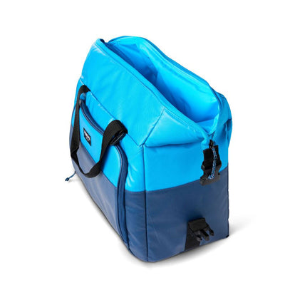 Igloo Durable & Adjustable Insulated Snapdown 36 Can Cooler Bag, Blue and Navy