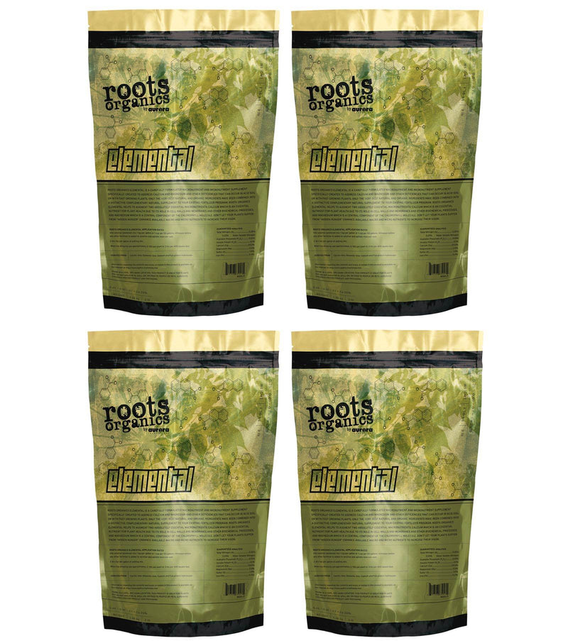 NEW! (4) Roots Organics Elemental ROEL3 Garden Nutrient Fertilizer Bags | 12 lbs