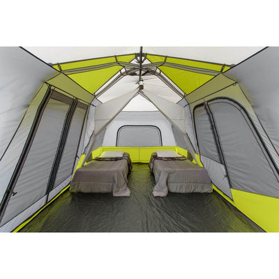 CORE Equipment 12 Person Instant Green/Grey Cabin Tent - 18'x10'