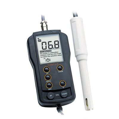 (2) Hanna Instruments Grochek pH/EC/TDS/C Portable Testers w/ Probe | HI9813-5N