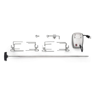Napoleon 69231 Stainless Steel Rotisserie Kit with Motor for Large Gas Grills