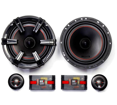 2) MB Quart XK1-116 80 Watt 6.5 Inch Coax + 2) XC1-216 6.5" Component Speakers