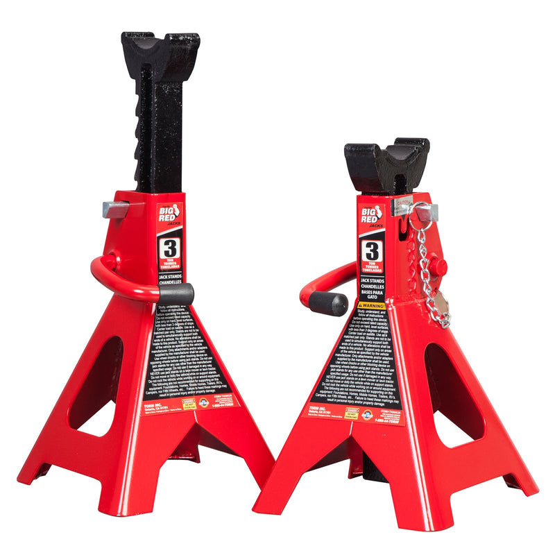 Torin 3 Ton Trolley Service Jack Torin & 3 Ton Double Locking Jack Stands, Pair