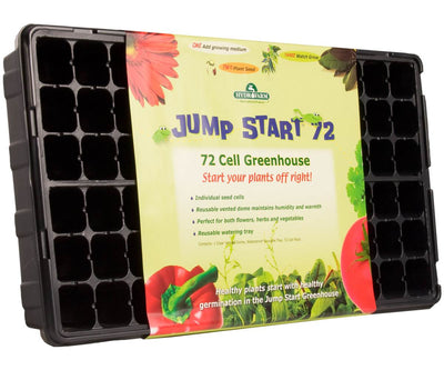 Hydrofarm Jump Start 72-Cell Vented-Dome Greenhouse Starter Kit (2 Pack)