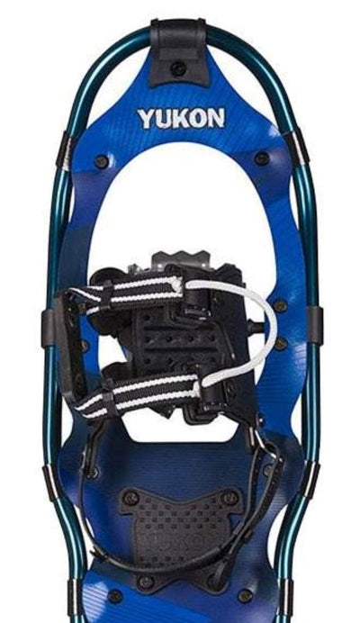 Yukon Charlie's Advanced 8" x 25" Backcountry Snowshoe Kit w/ Poles & Bag, Blue