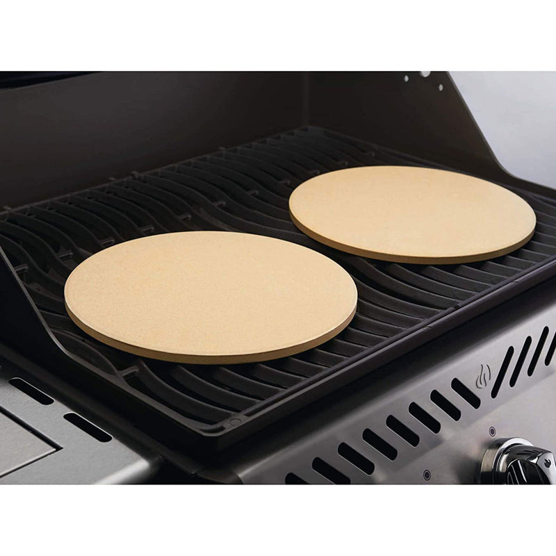 Napoleon 70000 10 Inch Personal Sized Pizza Baking Stone for Grill, Set of 2