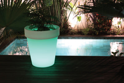 Kokido Mueblo 6 LED Illuminating Light Swimming Pool and Spa Patio Vase Set