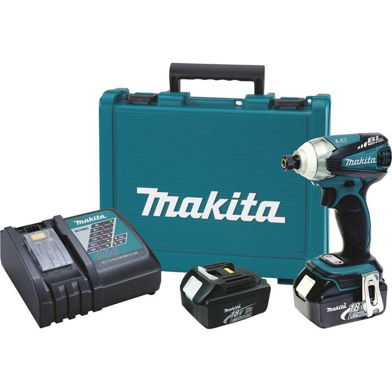 Makita 3-Speed Impact Driver Kit & Bit Set + Cordless Workshop Blower, Tool Only