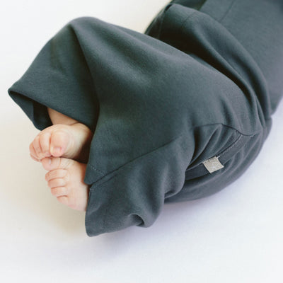 Goumikids Baby Night Gown Sleepsack Pajama Organic Sleep Clothes, 3-6M Midnight