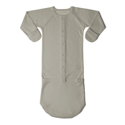 Goumikids Baby Sleeper Gown Organic Bamboo Sleepsack Pajama Clothes, 0-3M Moss