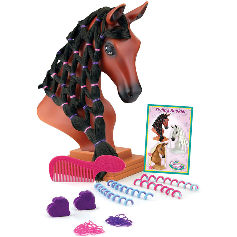 Breyer 7403 Black Mane Beauty Toy Horse Styling Head with Hair Tools, Blaze