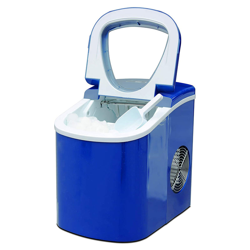 Frigidaire Compact Portable Kitchen Countertop Ice Cube Maker Machine, Blue