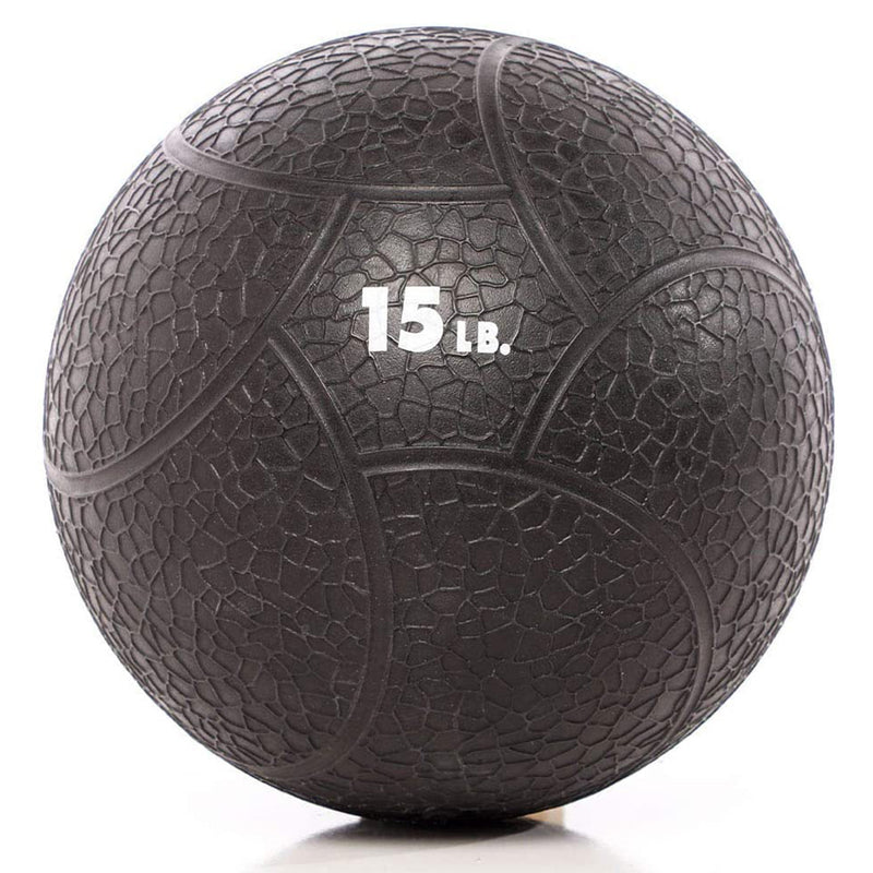 Power Systems Elite Power Exercise Medicine Ball Prime Weight, 15 Pounds, Black