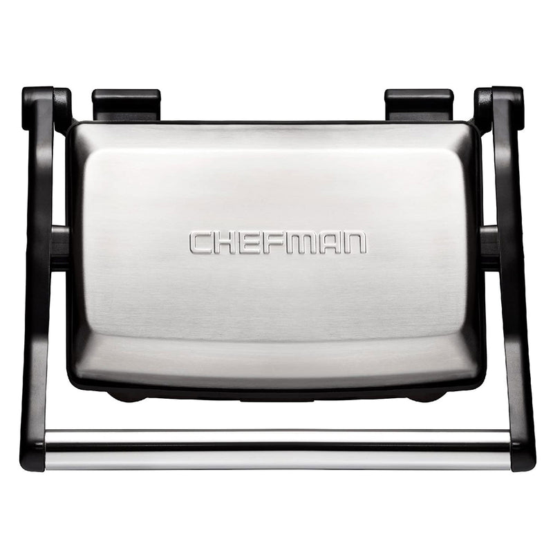 Chefman Electric Panini Press Grill and Gourmet Sandwich Maker, Stainless Steel