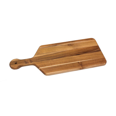 Lipper International 7225 Teak Edge Grain Large Paddle Serving Tray Paddle Board