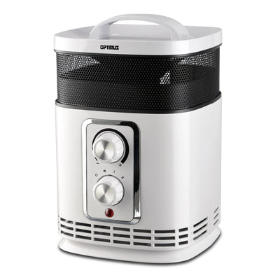 Optimus H-7232 Portable 360 Degree Distribution Ceramic Box Heater w/ Thermostat