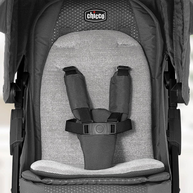 Chicco 3-in-1 Removable Seat Quick-Fold Multi-Position Bravo LE Stroller, Coal