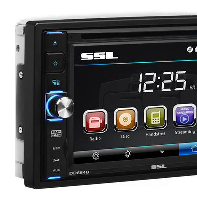SOUNDSTORM Double-DIN 6.2" Touchscreen Bluetooth DVD Player & Monitor | DD664B