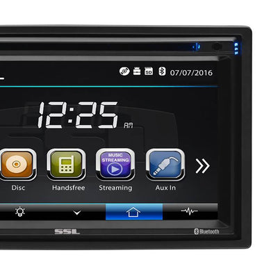 SOUNDSTORM Double-DIN 6.2" Touchscreen Bluetooth DVD Player & Monitor | DD664B
