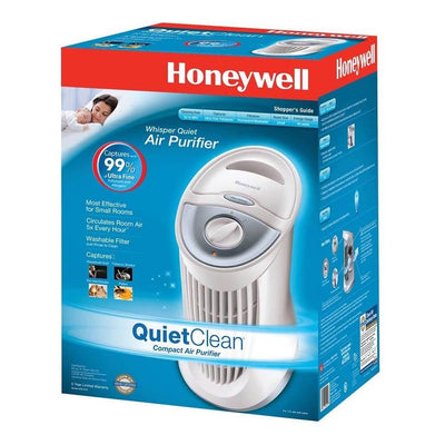 Honeywell HFD-010 QuietClean Washable Filter Compact Tower Air Purifier, 2-Pack
