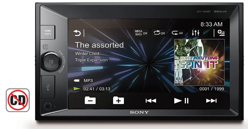 Sony 6.2" 2 Din Touchscreen MP3/USB Receiver Bluetooth | XAV-V630BT -OPEN BOX