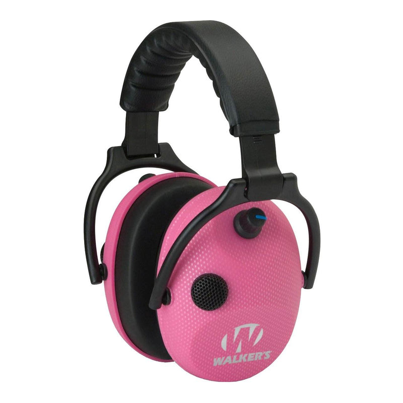 Walkers Alpha Muffs SSL Hunting 5x Hearing Enhancement Earmuffs, Pink (4 Pack)
