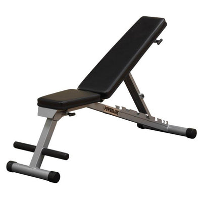 Body Solid PFID125X Powerline Flat Folding Home Gym Workout Multi-Bench Press