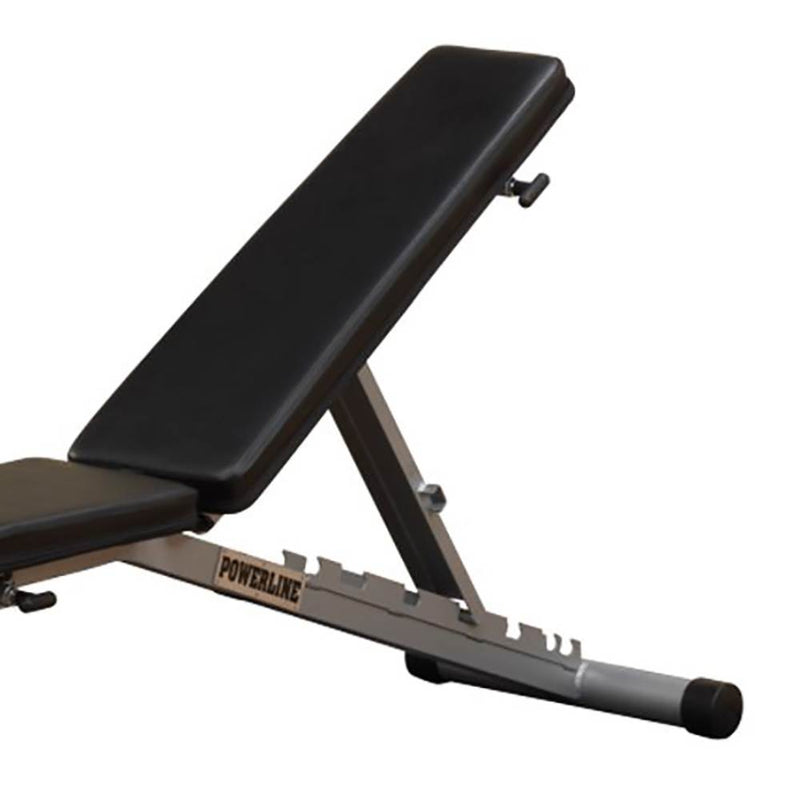 Body Solid PFID125X Powerline Flat Folding Home Gym Workout Multi-Bench Press