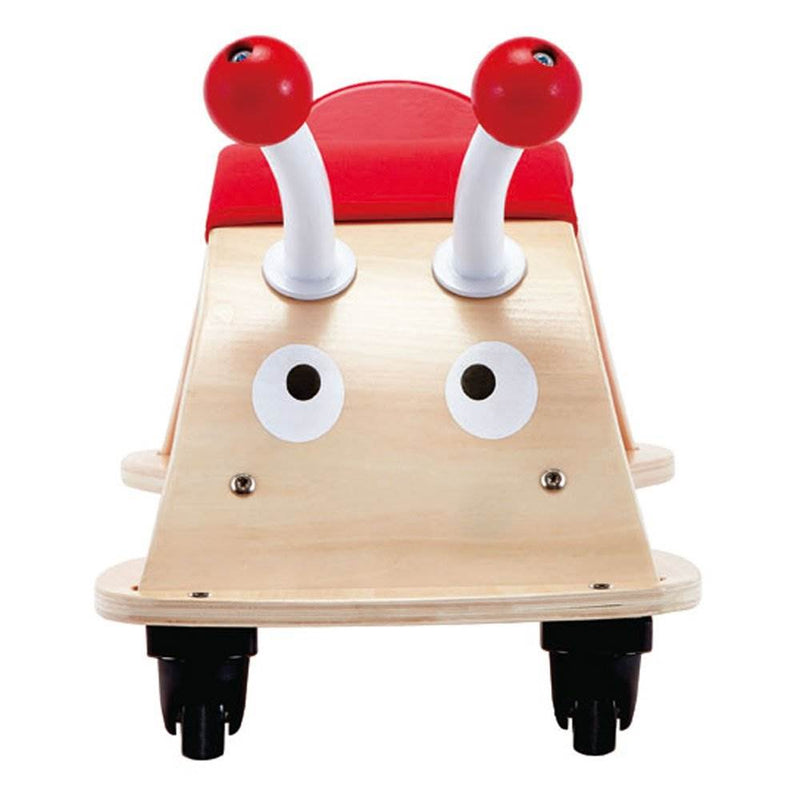Hape Kids Wooden Lady Bug Learning and Development Push and Pull Scooter Toy