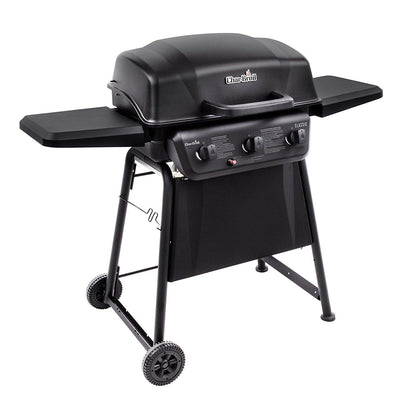 Char-Broil Classic 3 Burner Outdoor Backyard Barbecue Cooking Propane Gas Grill