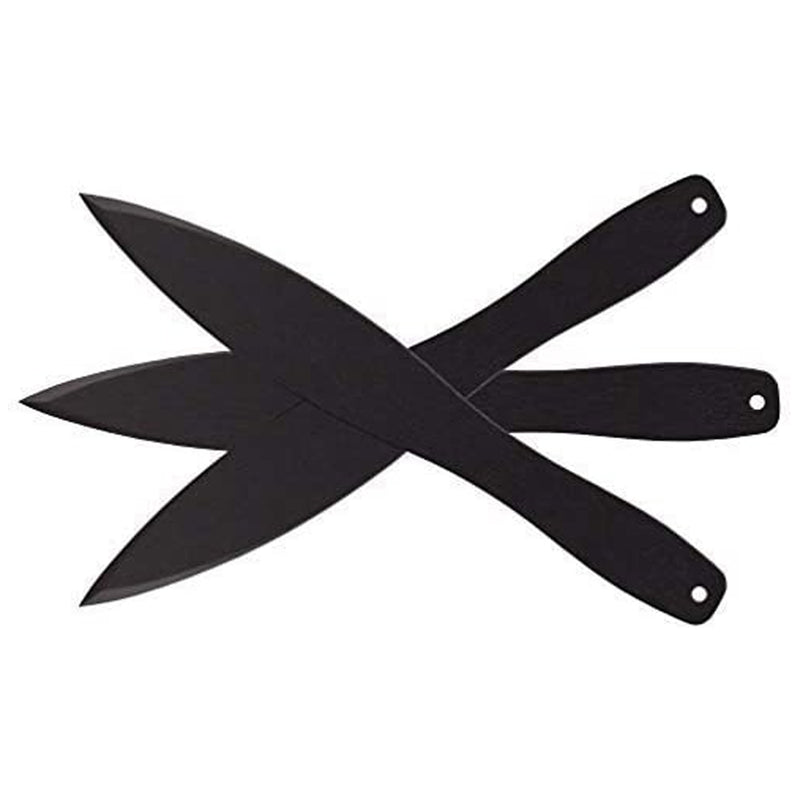 Cold Steel 12 Inch Long Black Carbon Steel Professional Throwing Knives (3 Pack)
